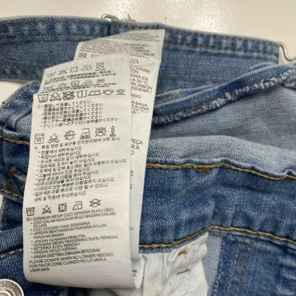 Levi's Youth  Overalls 16 Light Blue Distressed Jeans  ‎          804